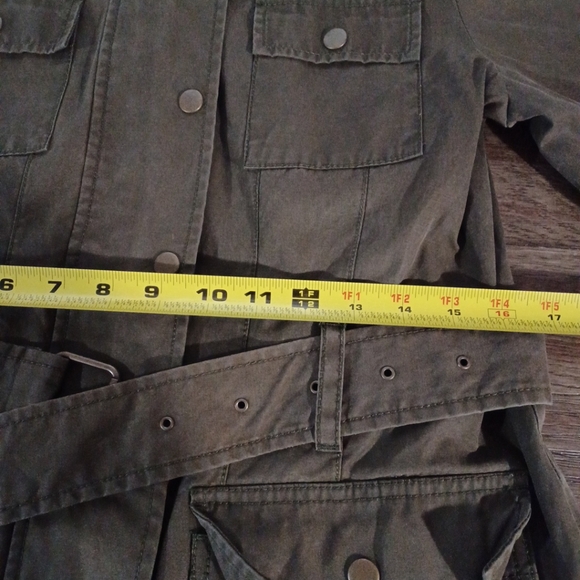Banana Republic heritage Women's Field Safary Jacket Green Adventure size S - Picture 13 of 15